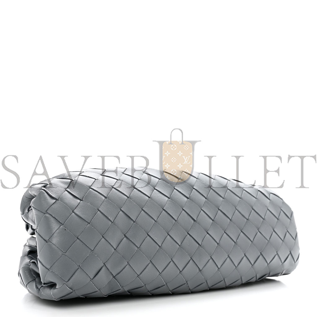 bo*te*ga Ve*ne*ta nappa intrecciato teen pouch thunder (30*17*8cm)